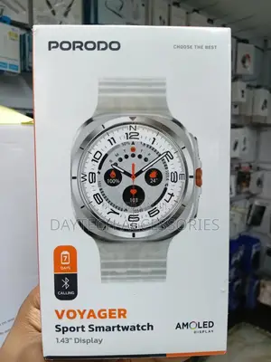 Porodo Voyager Smart Watch 1.43" Amoled Display 466×466 - Silver