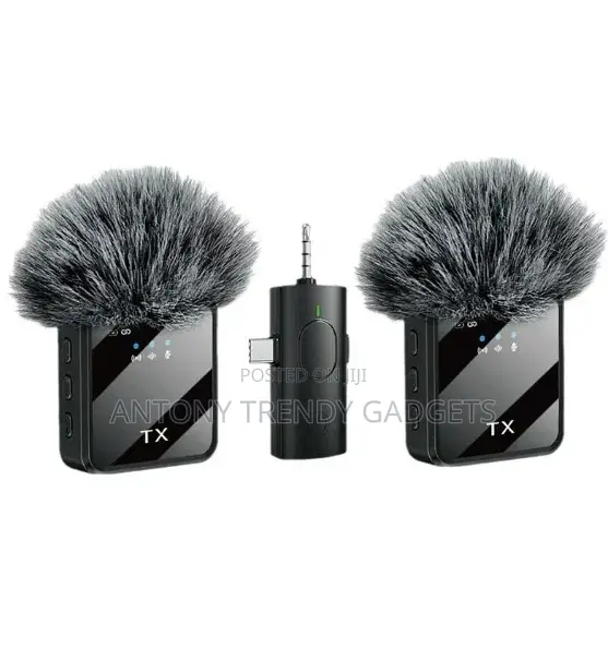 F11-2 Clip on Wireless Mic Dual Transmitter 3-in-1
