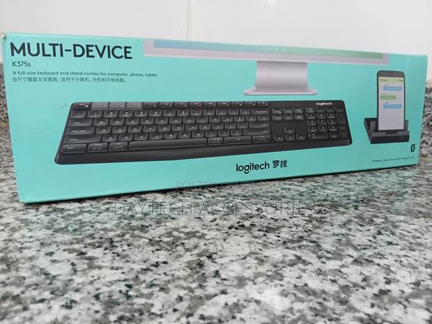 Logitech K375s Multi-Device Wireless Keyboard and Phone Stand Combo. - thumbnail 3