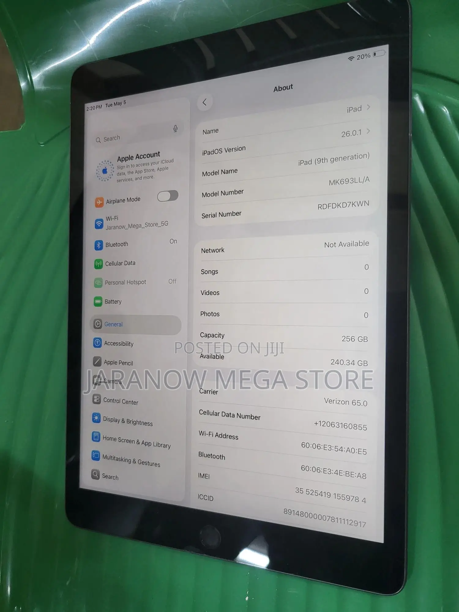 Apple iPad Air (2020) 256 GB Gray