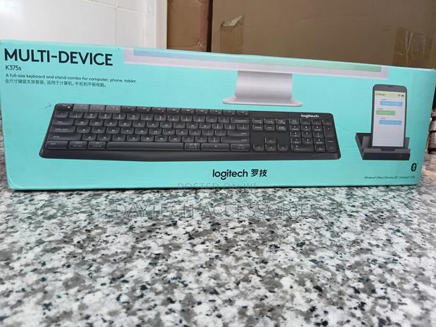 Logitech Wireless Multi-Device Keyboard With Phone Stand - K375s - thumbnail 3