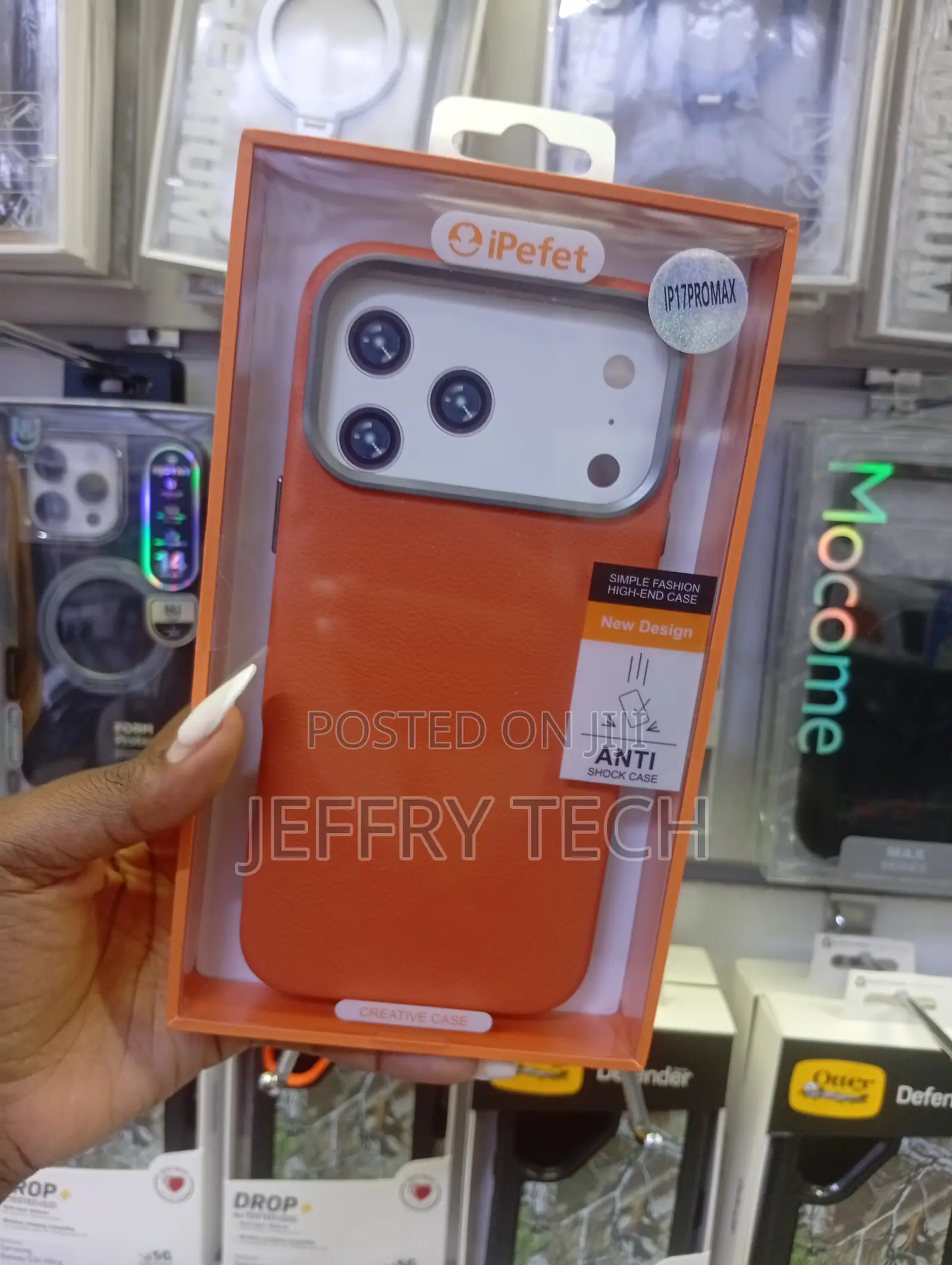 iPhone 17 Pro Max Orange "Simple Fashion High-End Case
