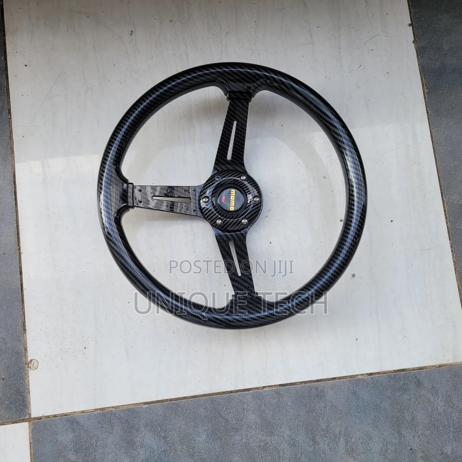 Universal Momo Carbon Fiber Steering Wheel