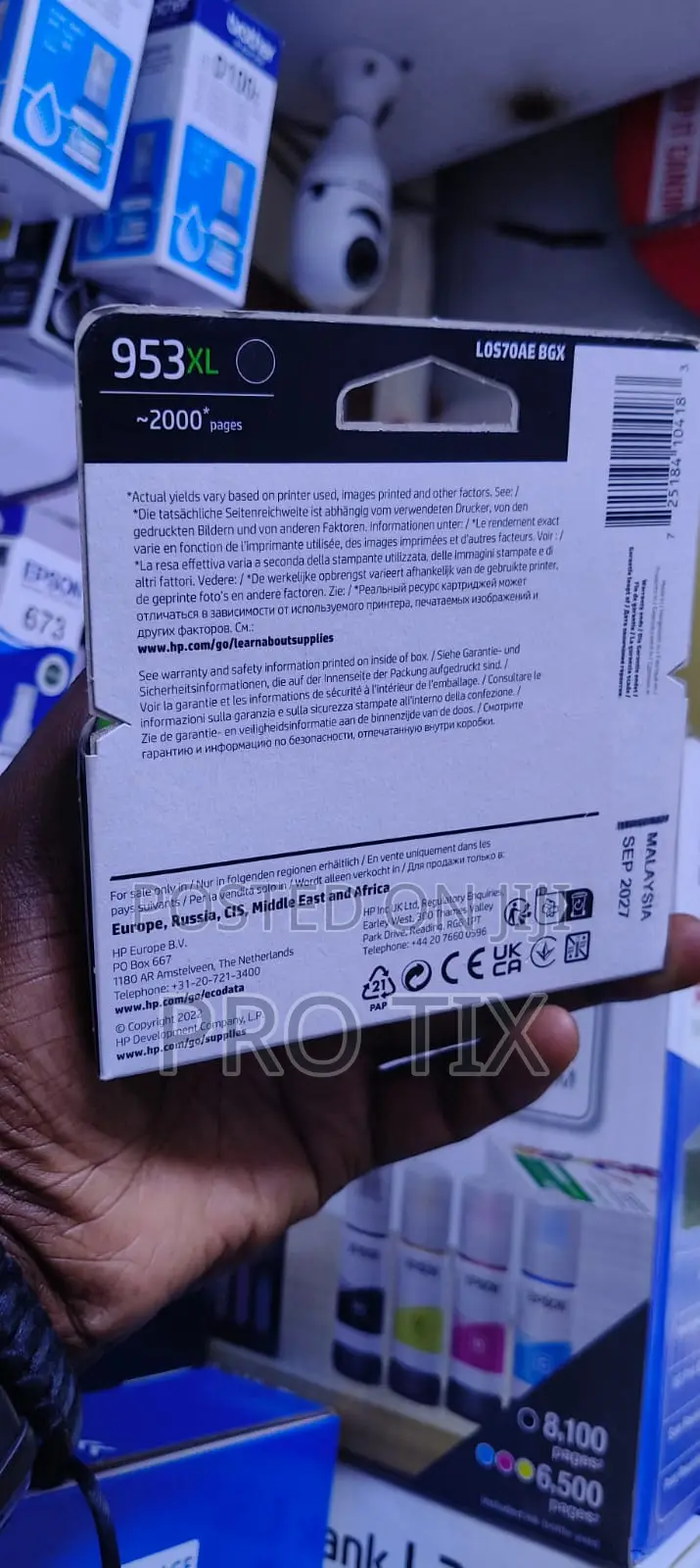 Hp 953xl Black Ink Cartridge High Yield 2000 Pages Original