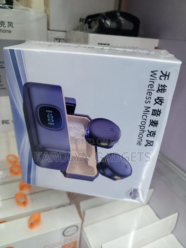 Q8 2mic Wireless Microphone Noise Cancel Led Display Case - thumbnail 3