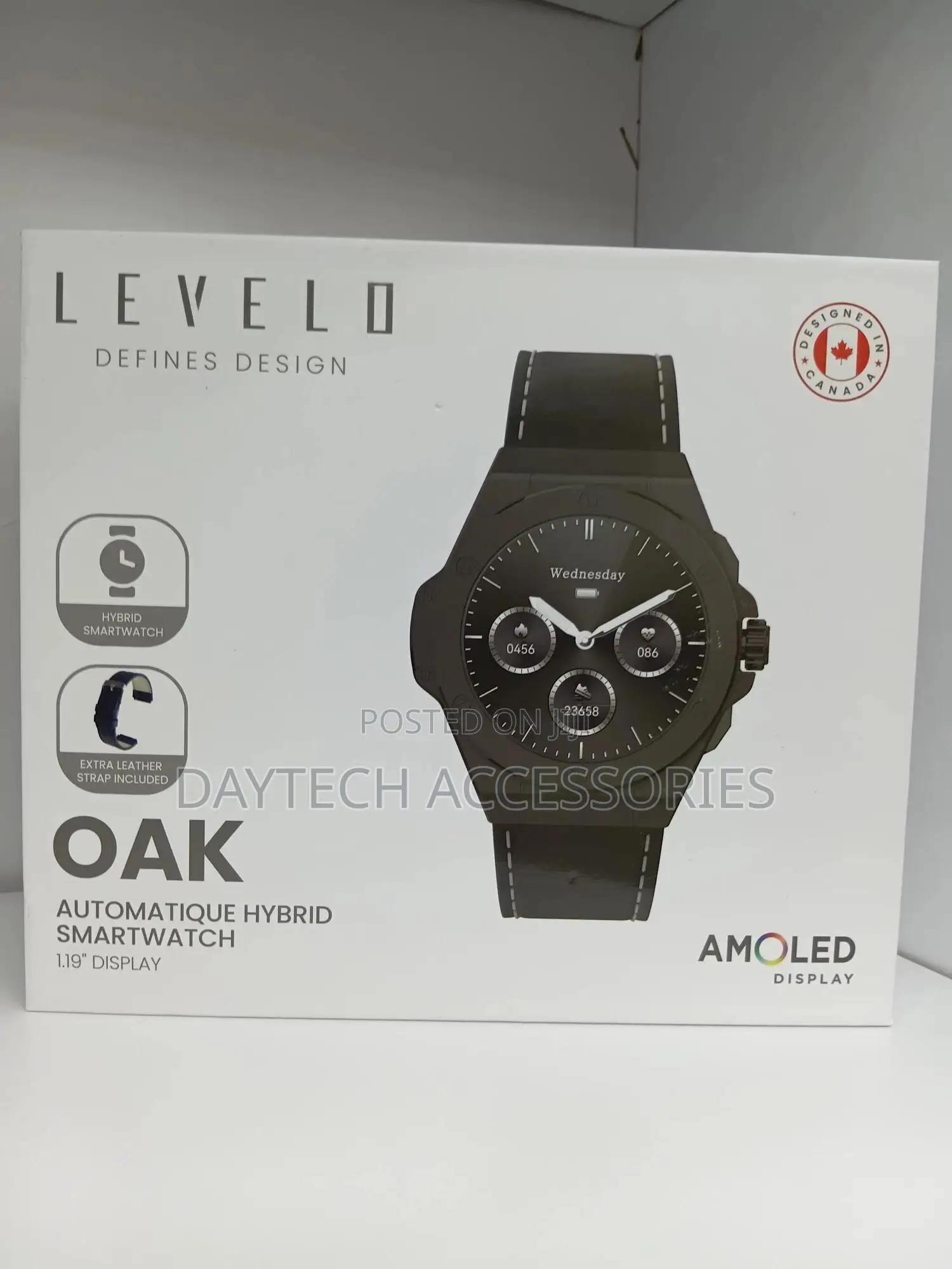 Levelo Oak Automatique Hybrid Smartwatch Bluetooth, Activity Tracker