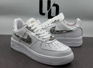 Airforce 1 Molten White in "Silver Metallic Tic"