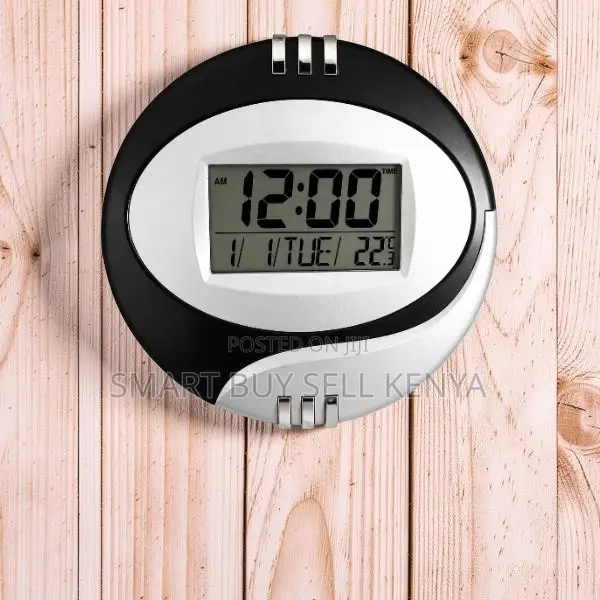 Stylish Look Alarm Digital Table and Wall Mount Clock