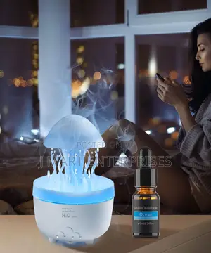 Aromatherapy Humidifier, Jellyfish Rain Cloud Diffuser