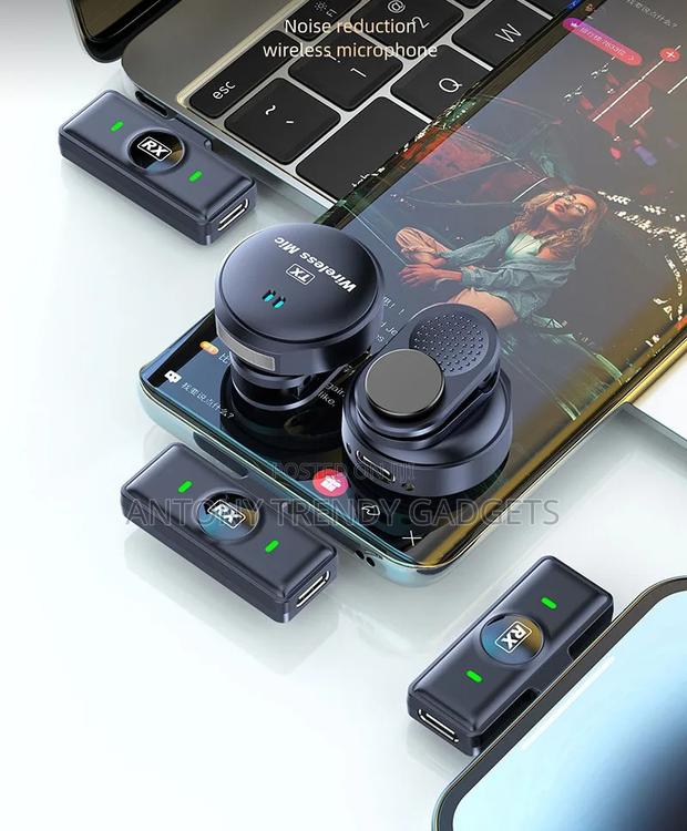 Q8 Dual Wireless Lavalier Mics System, Magnetic Clip Noise Reduction - thumbnail 3