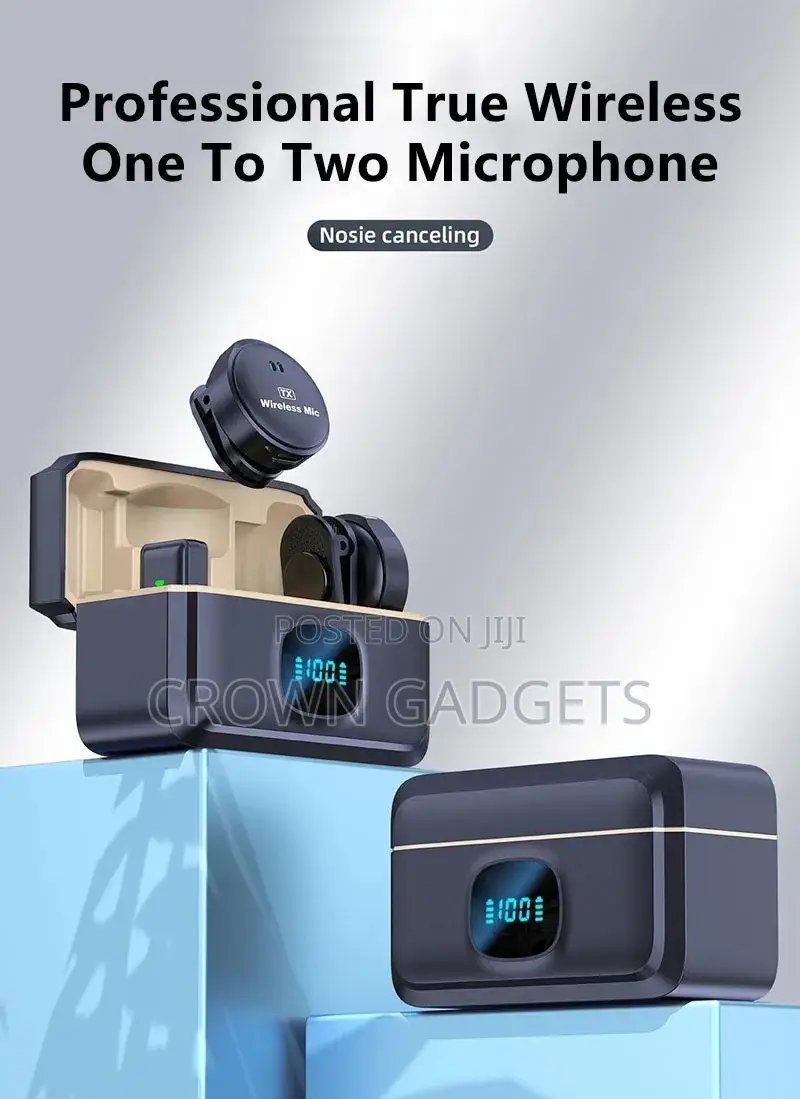 Q8 2mic Wireless Lavalier Microphone Magnetic Clip Set