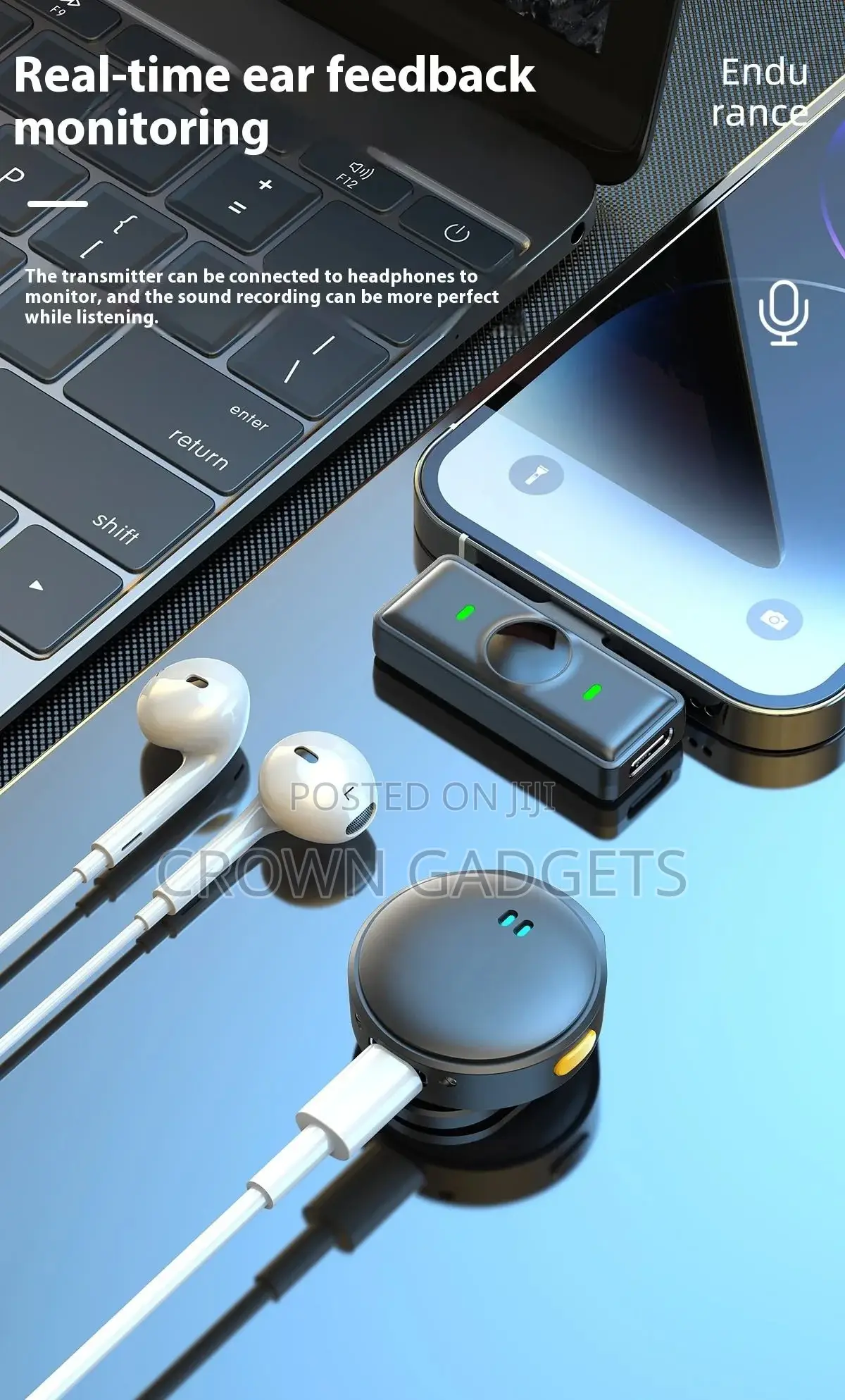 Q8 2mic Wireless Lavalier Microphone Magnetic Clip Set
