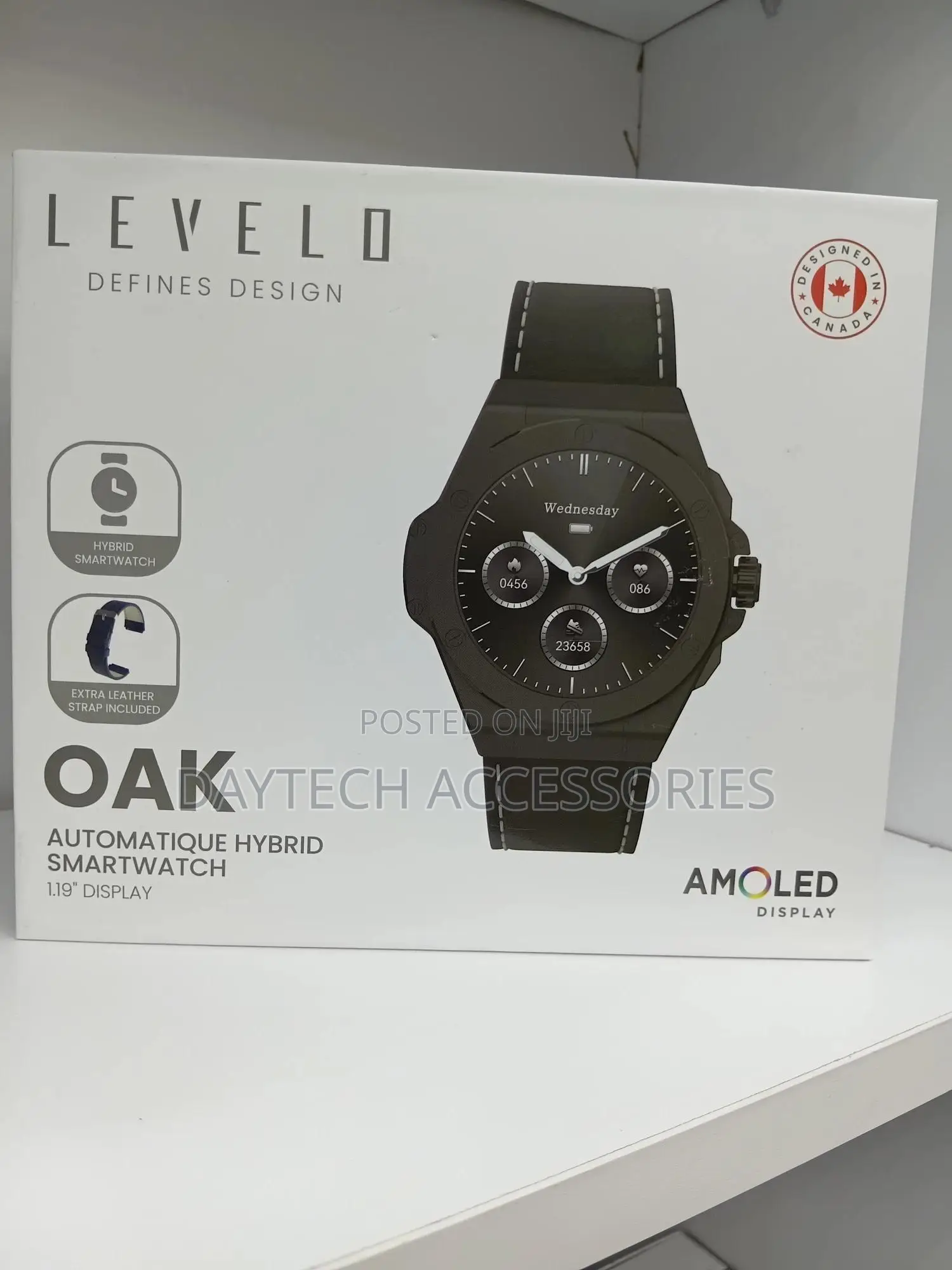 Levelo Oak Automatique Hybrid Smartwatch With Strap