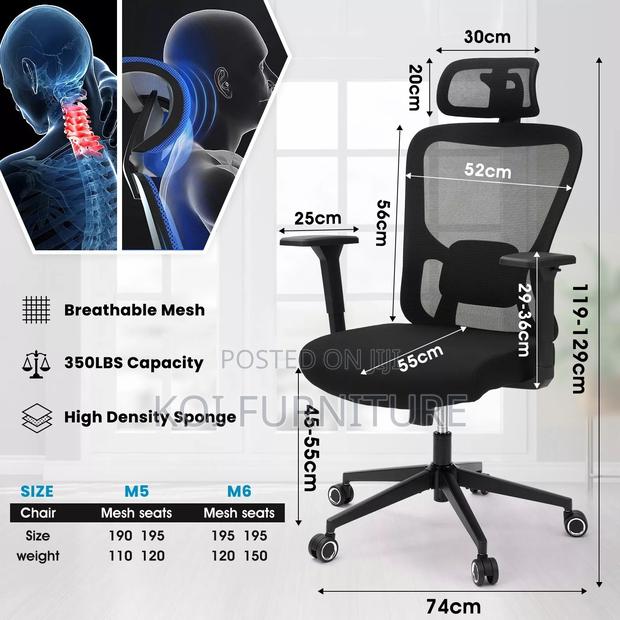 Office Chairs; Flexxking Orthopedic Office Chairs - thumbnail 10