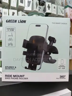 This Is a Green Lion Ride Mount Bike Phone Holder.