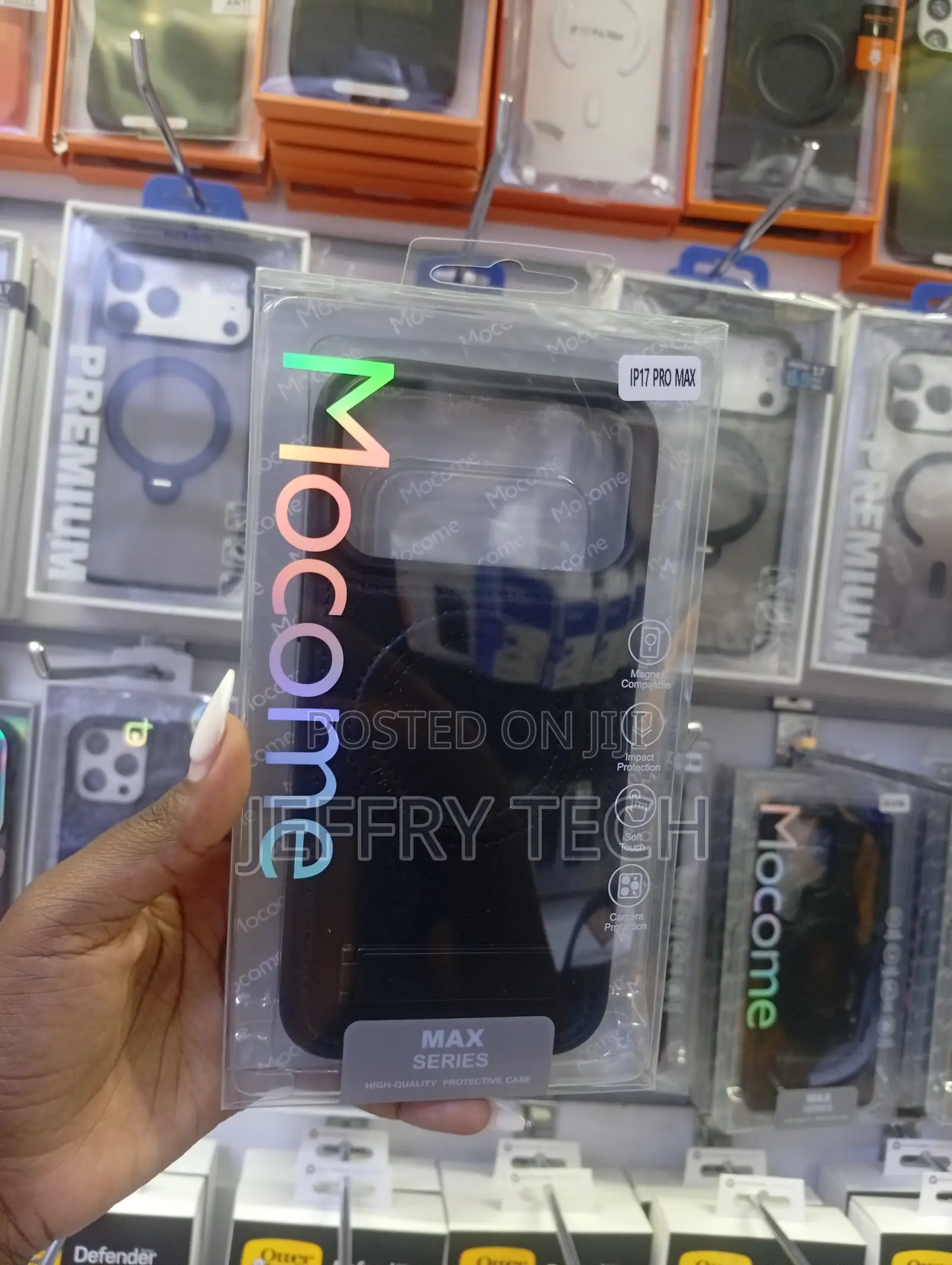 iPhone 17 Pro Max Shock-Absorbent Tpu Frame Case
