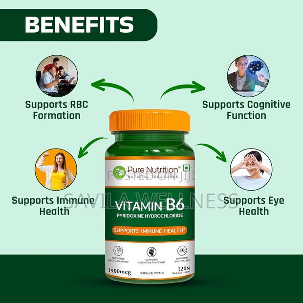 Vitamin B6 (Pyridoxine) 120 Capsules