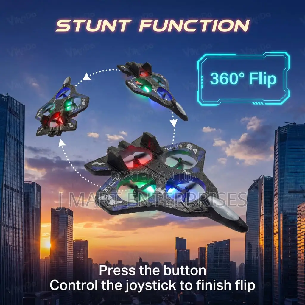 Remote Control Aeroplane Rc Plane for 6-16 Year Colour Lights