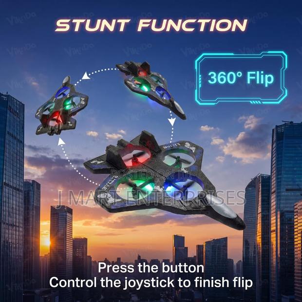 Remote Control Aeroplane Rc Plane for 6-16 Year Colour Lights - thumbnail 3