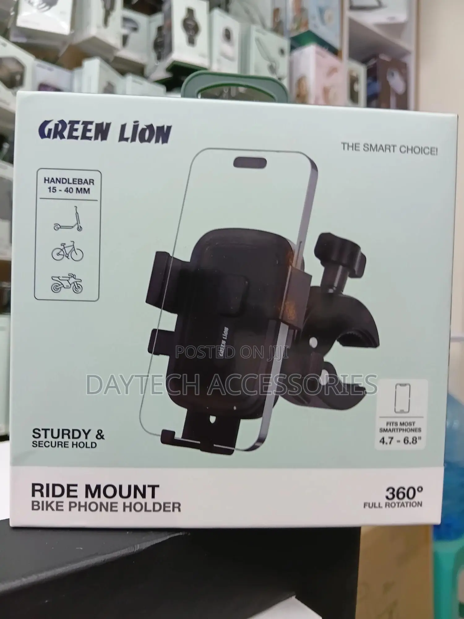 Green Lion Bike Bike Phone Holder Mount - Black