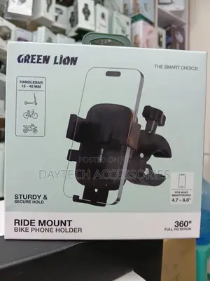 Green Lion Bike Bike Phone Holder Mount - Black