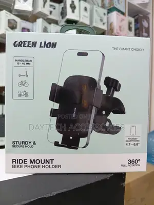 Green Lion Bike Bike Phone Holder Mount - Black