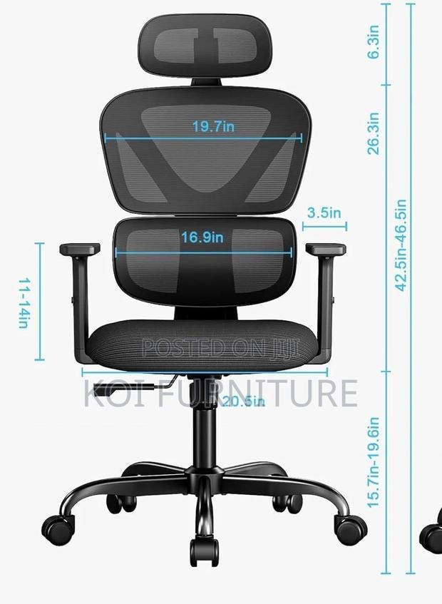 Office Chairs; Bretney Orthopedic Office Executive Chairs - thumbnail 9