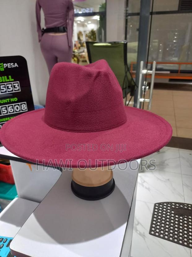 Wide Brim Fedora Hat - thumbnail 3