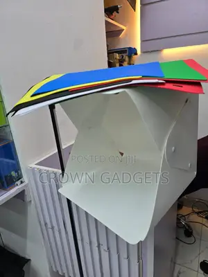 Portable Led Light Box Photo Studio With Color Backgrounds