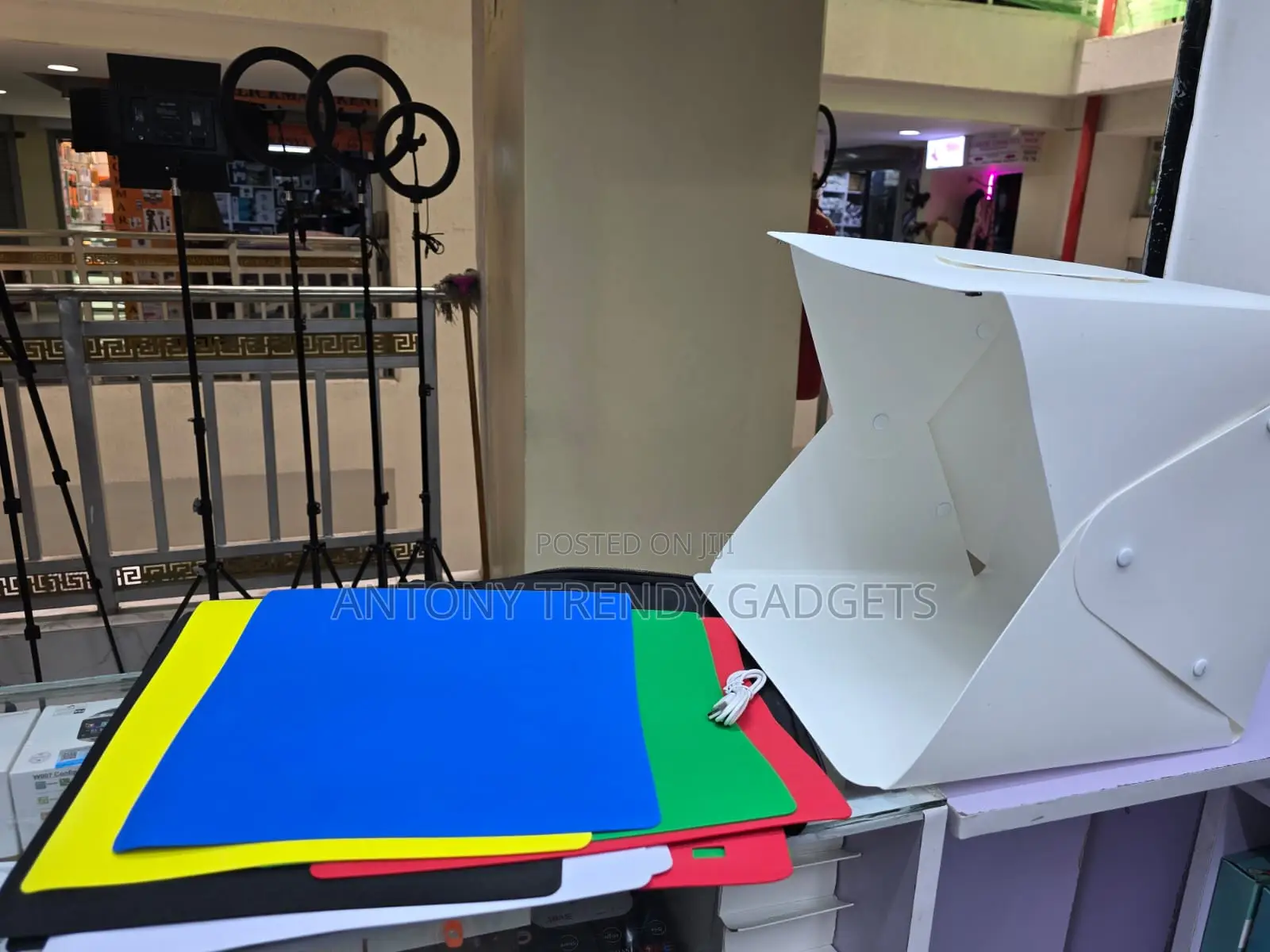 Led Photography Light Box Tent With Backdrops Usb Powered