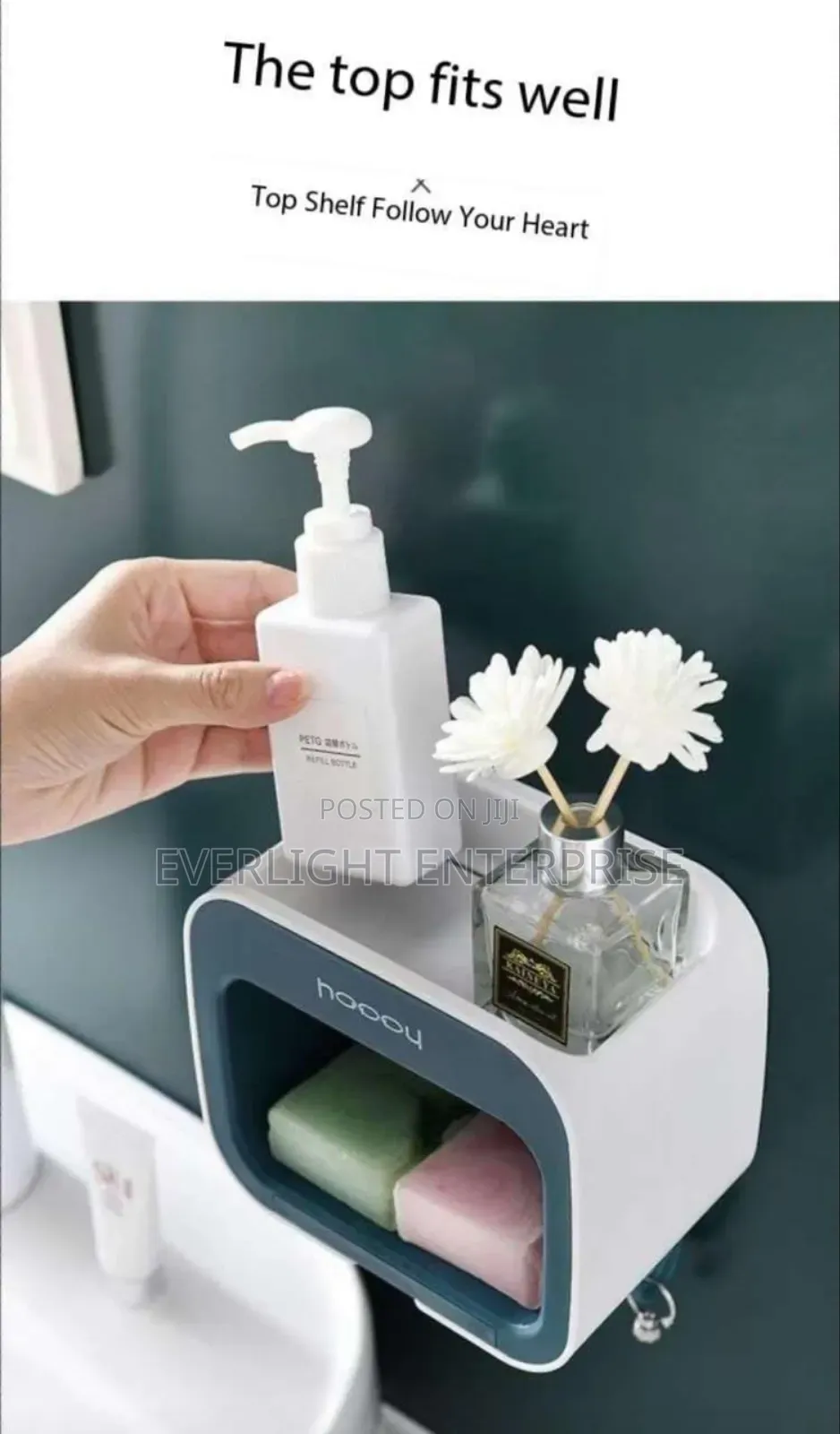 *Classy Multipurpose Soap/Sponge Holder With Top Shelf and Drain Shelf