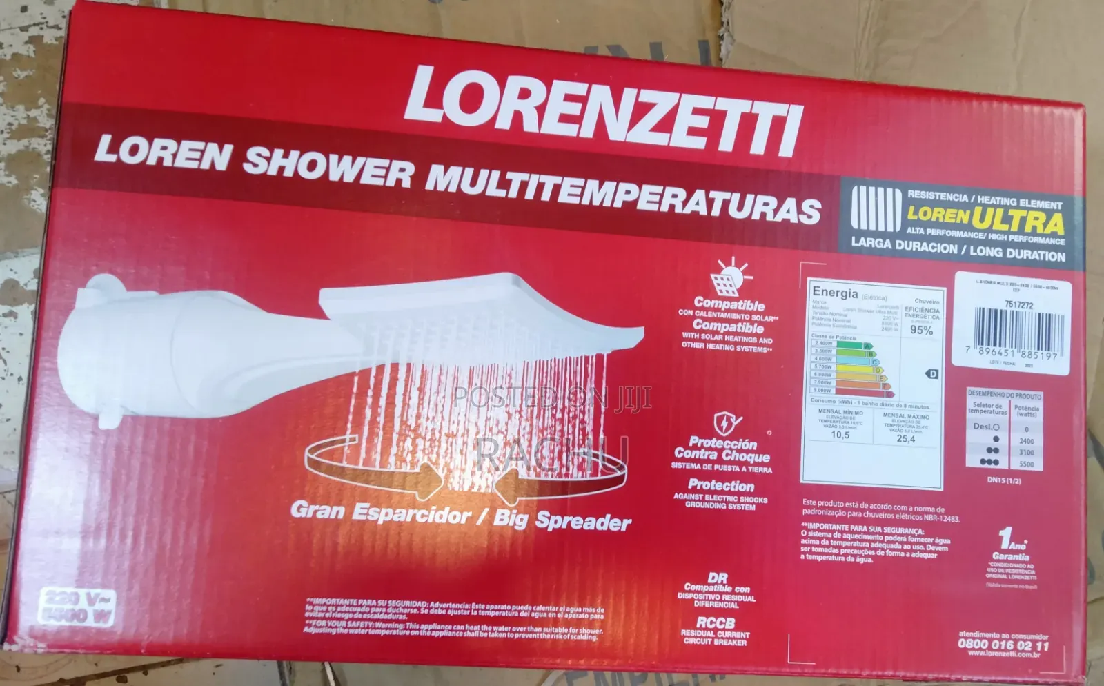 Instant Shower Head Lorenzetti Loren Shower