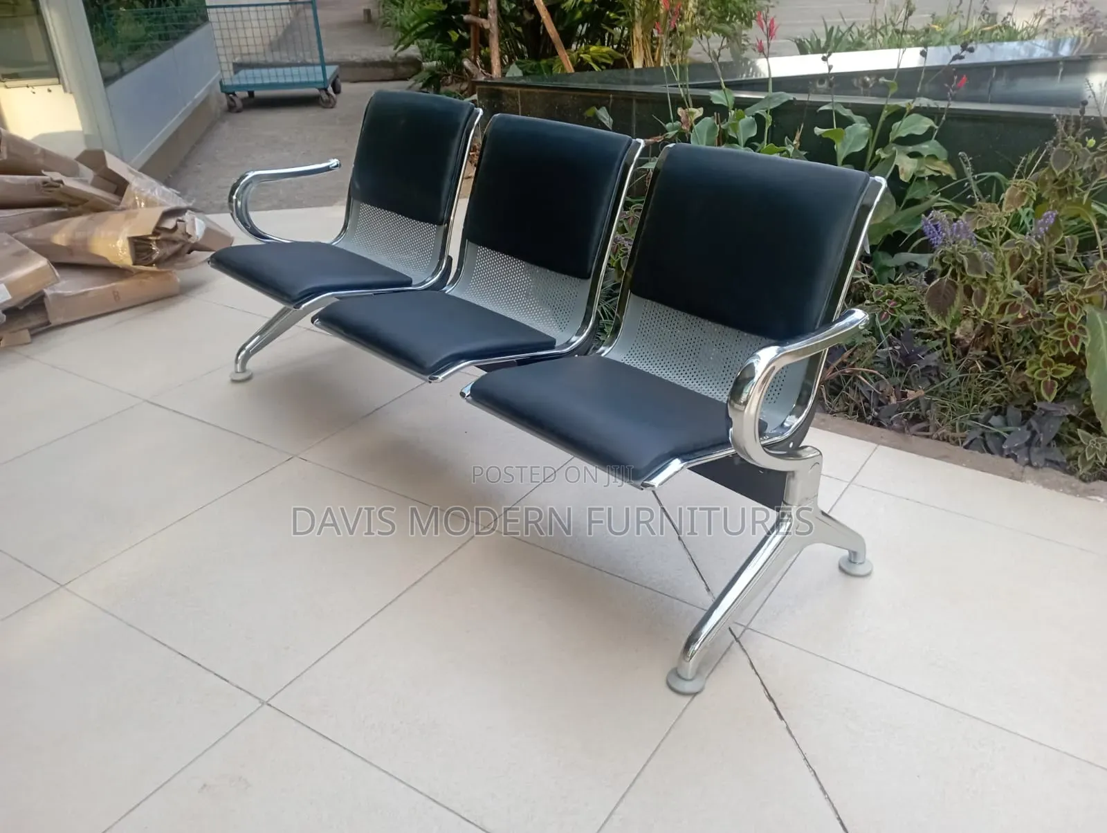 3-Seater Airportport -Style Reception Bench