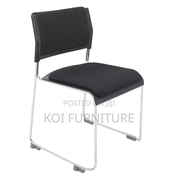 Office Chairs; Winbled Chrome Visitors Office Waiting Chairs - thumbnail 2