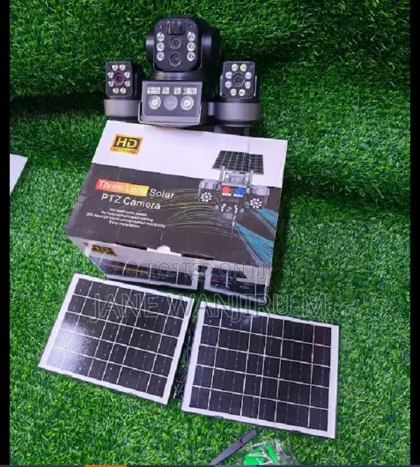 Outdoor PTZ Camera Dual Panel V380 4g Triple Lens