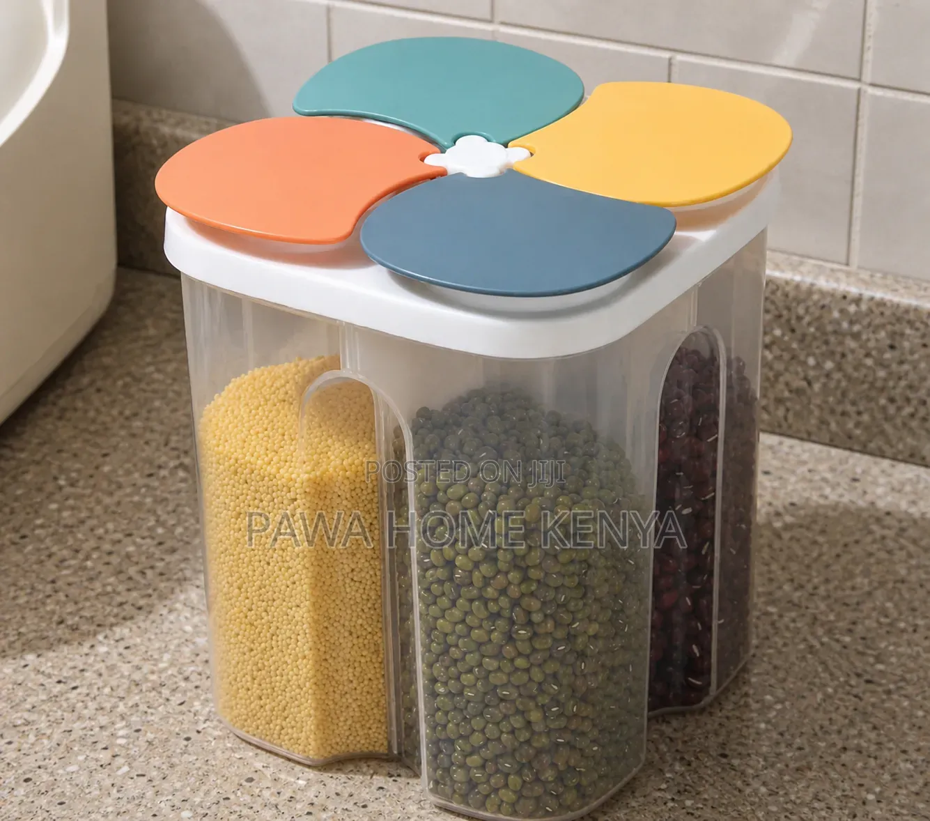 2l 4 Partition Cereal Container