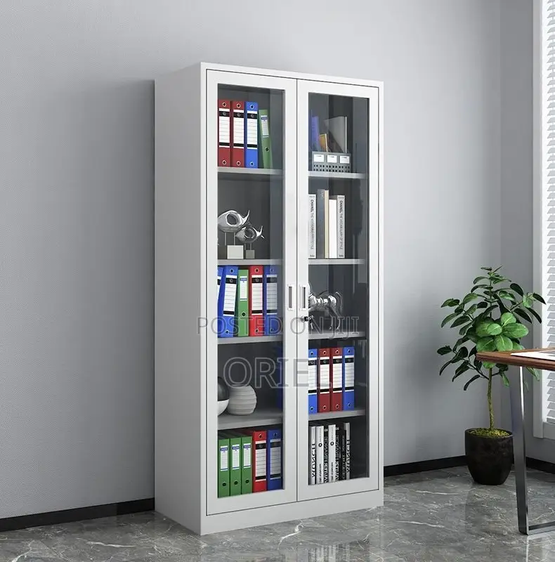 Office Cabinets : Office Glass Door Document Storage Cabinet