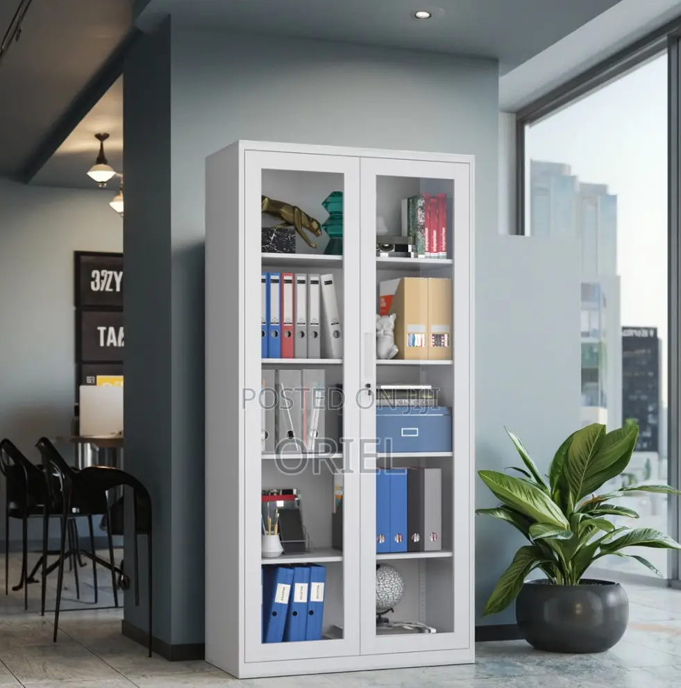 Office Cabinets : Office Glass Door Document Storage Cabinet