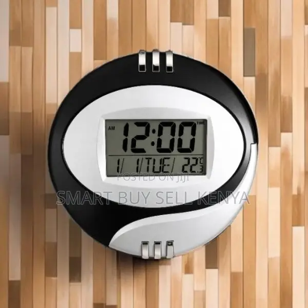 Elegant Shape Alarm Digital Table and Wall Mount Clock