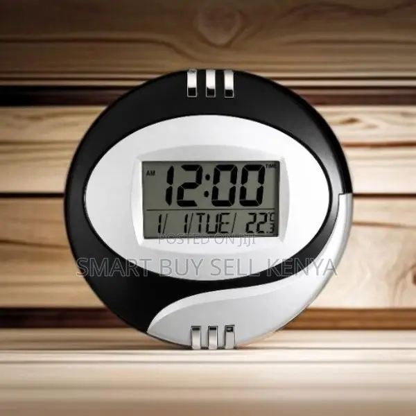 Battery Powered Clock Digital Table and Wall Mount Clock