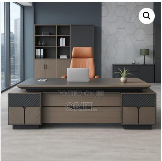 Executive Desks : 2.4m L-Shaped Executive Desk With Drawers - thumbnail 2