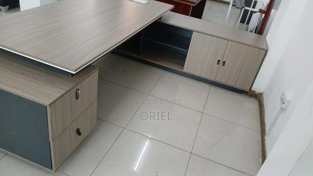 Executive Desks : 2.4m L-Shaped Executive Desk With Drawers - thumbnail 5