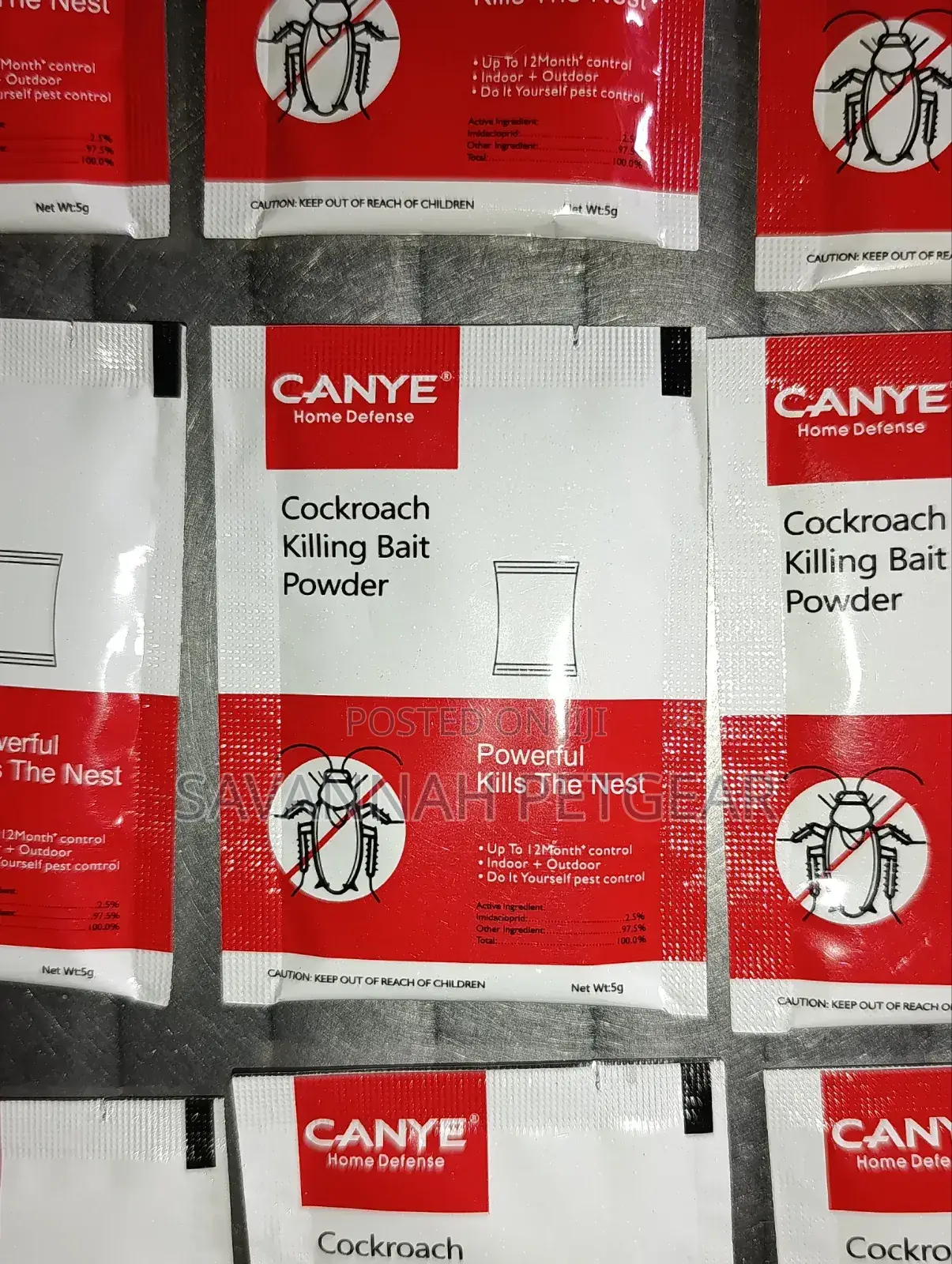 Canye Cockroach Killing Bait Powder Pesticide for Indoor/Outdoor