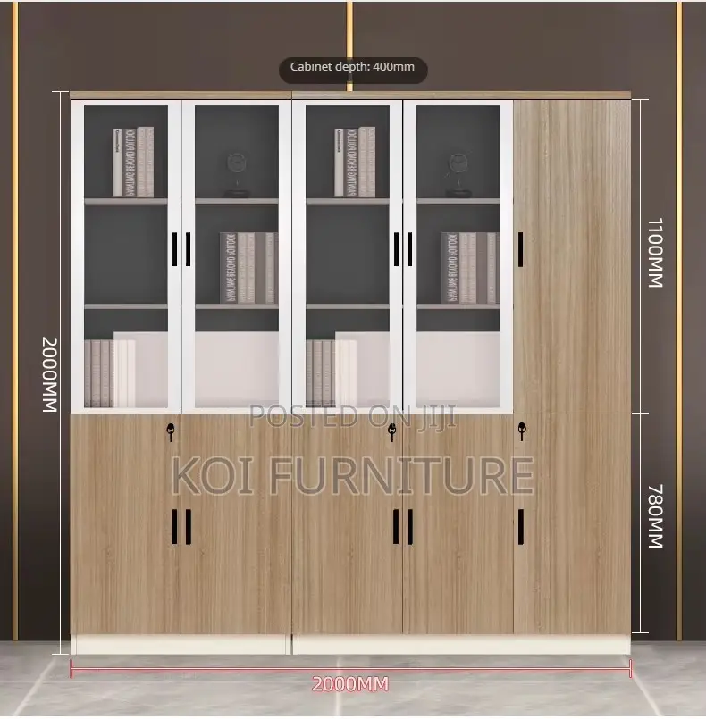 Office Cabinet; Premium Executive Office Cabinet With Three Doors