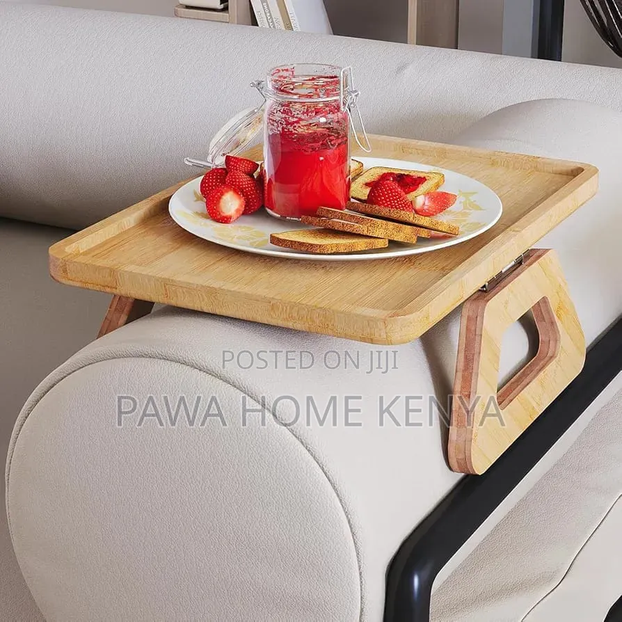 Foldable Wooden Sofa Armrest Tray