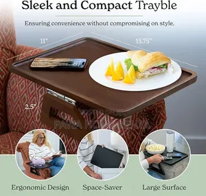 Foldable Wooden Sofa Armrest Tray