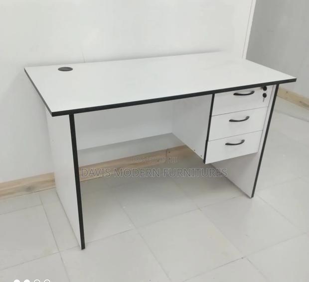 Office Desk With Black Edge Trim