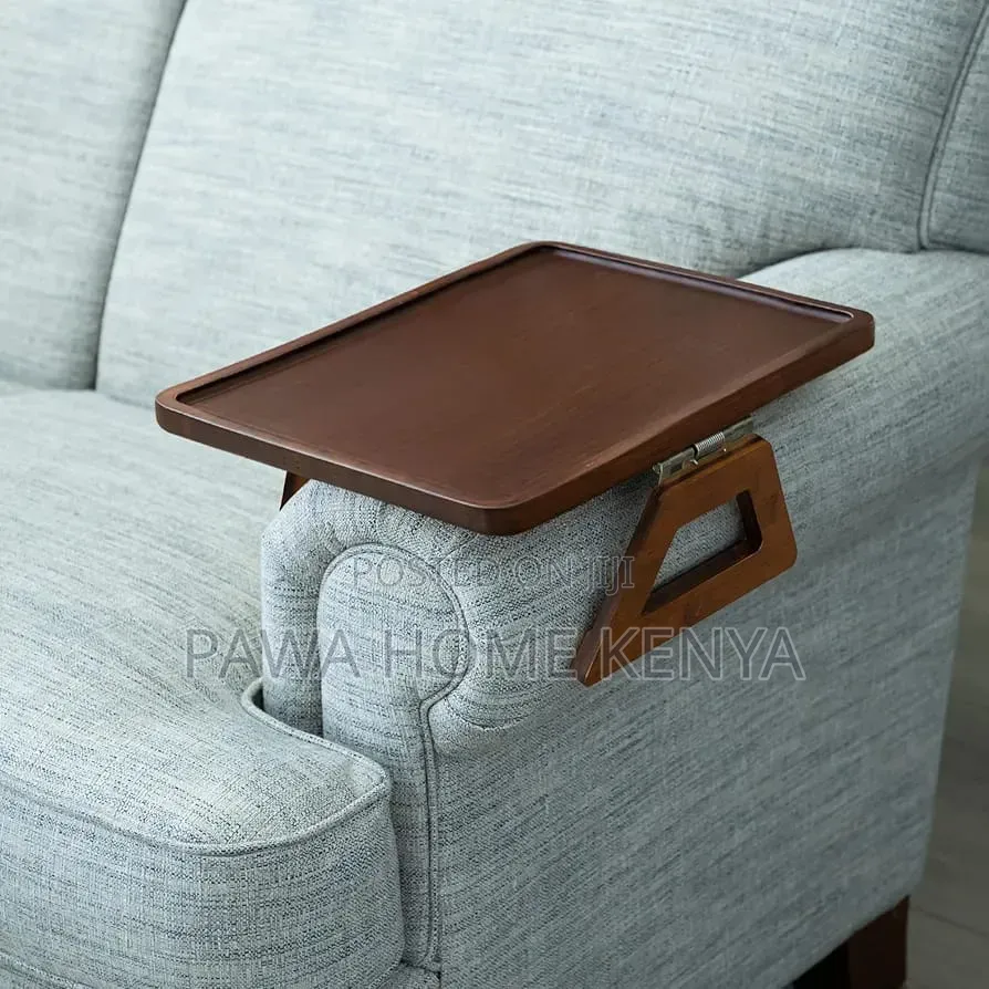 Foldable Wooden Sofa Armrest Tray