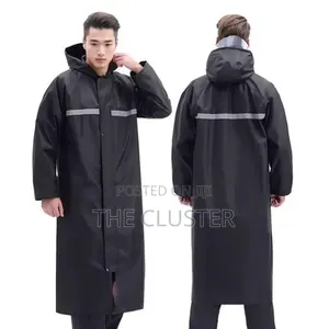 Adult Raincoat – Long Length (110cm)Reflective Strip, Fit Up To120kg