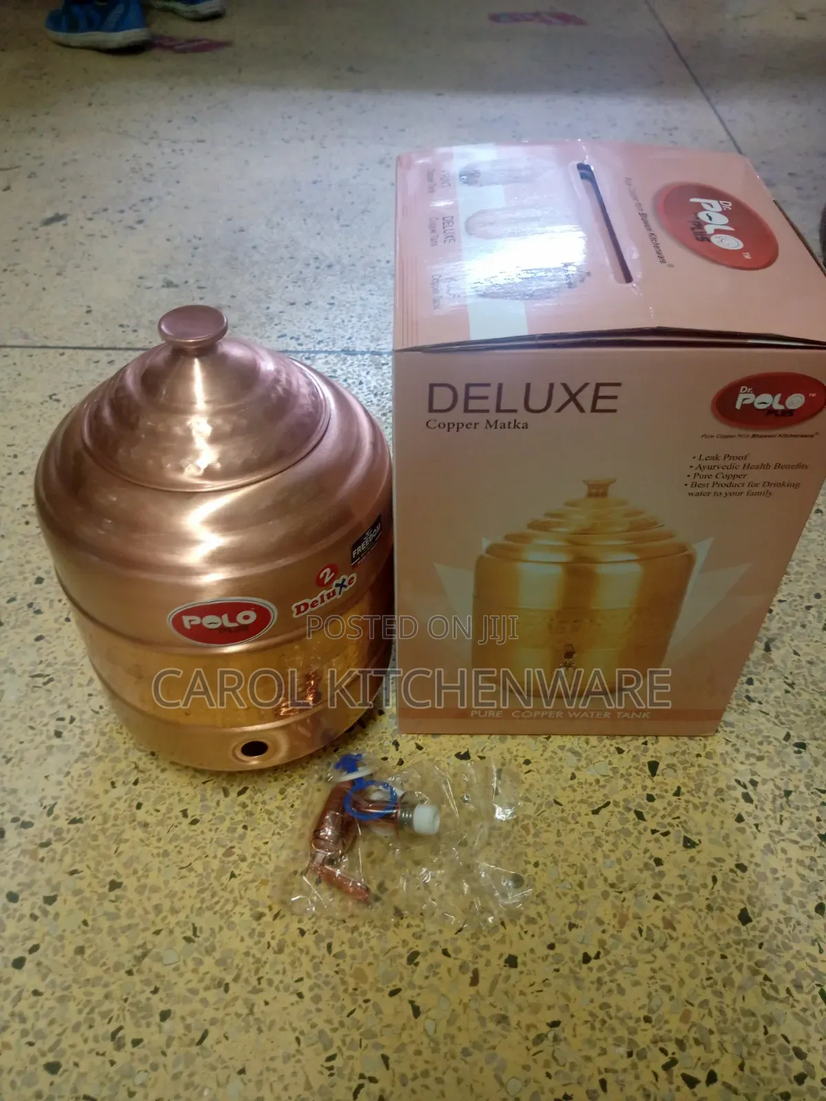 Copper Water Dispenser /7 Ltr Copper Water Pot